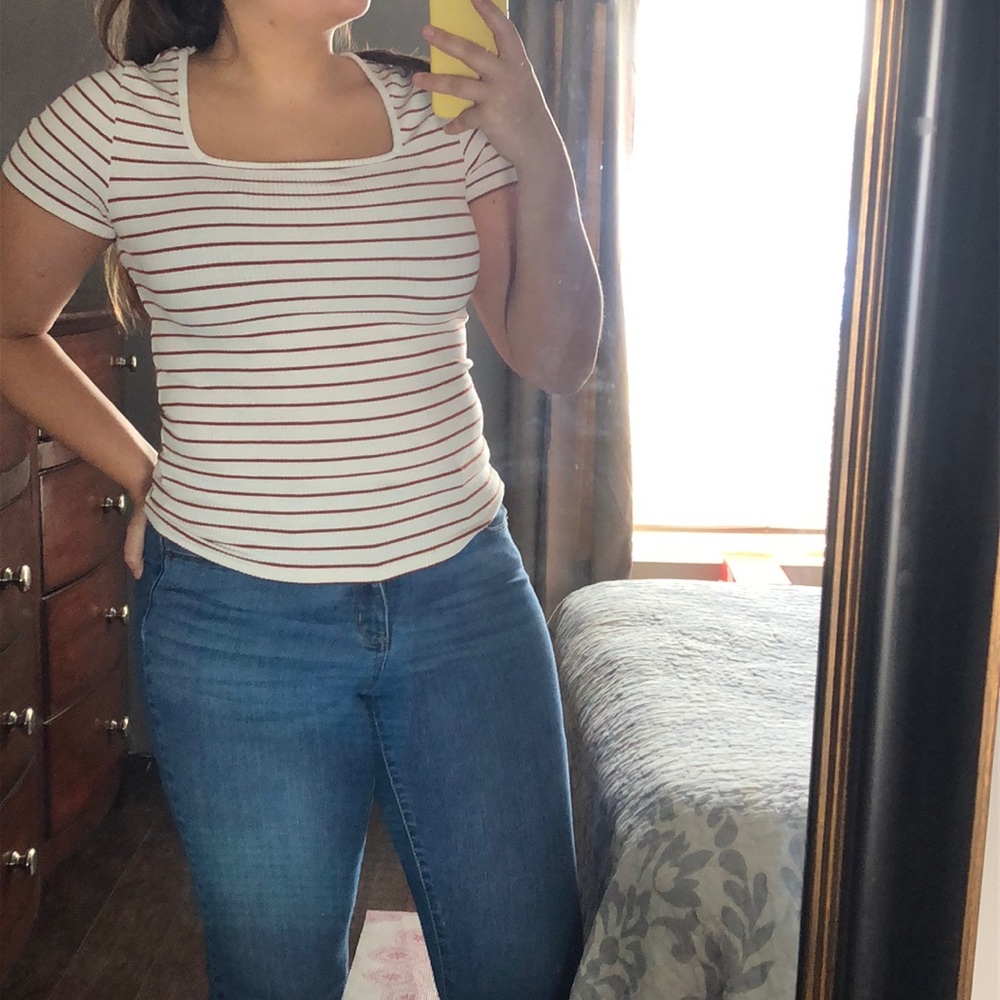 Ribbed tee shirt